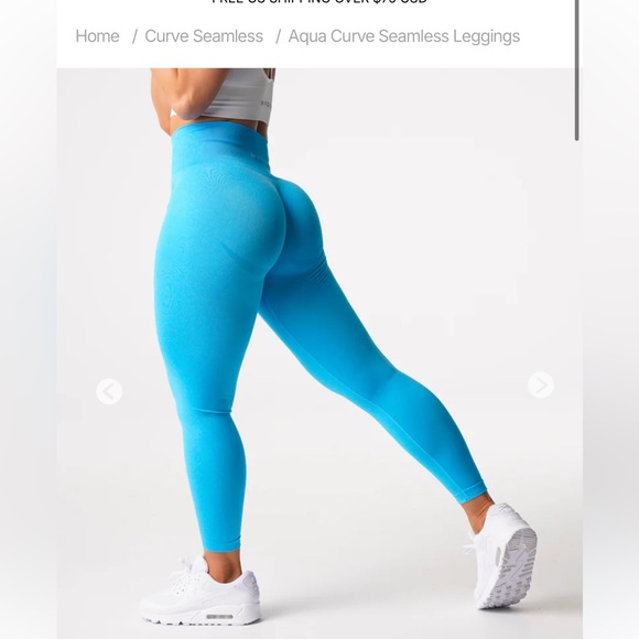 NVGTN Pants - NVGTN Aqua Curve Seamless Leggings